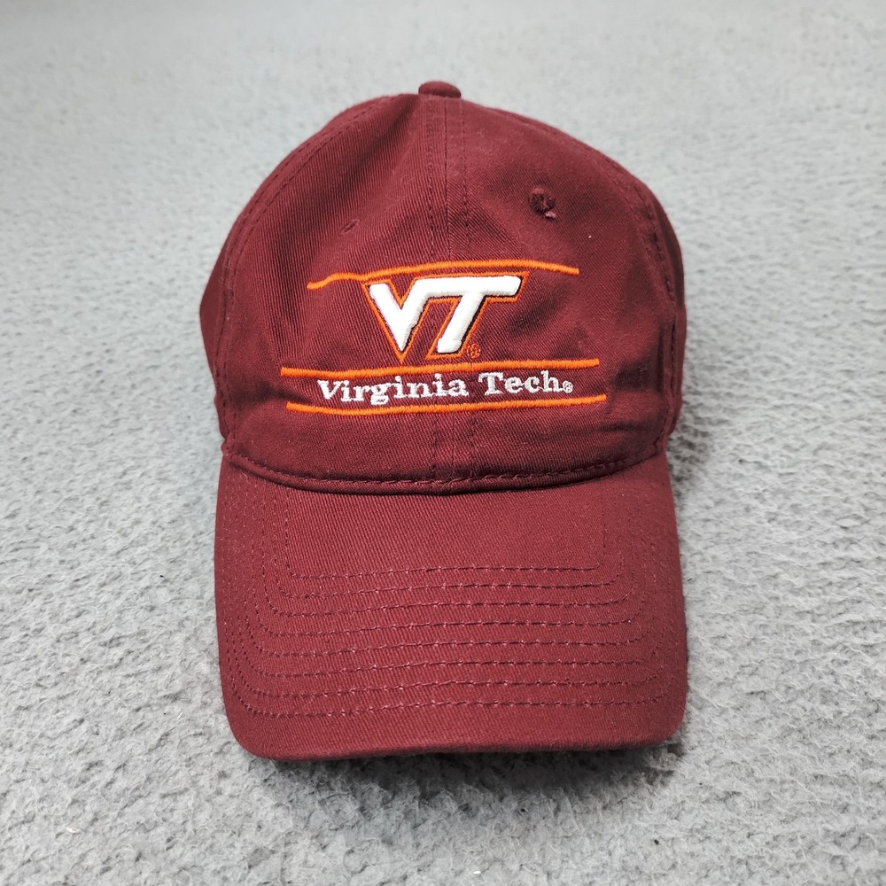 Virginia Tech Hokies Hat Cap Strap Back Mens One Size Red Football The Game